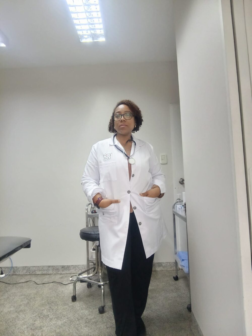 Dra. Tatiana Cabezas B. en el consultorio cardiológico de Quilmes